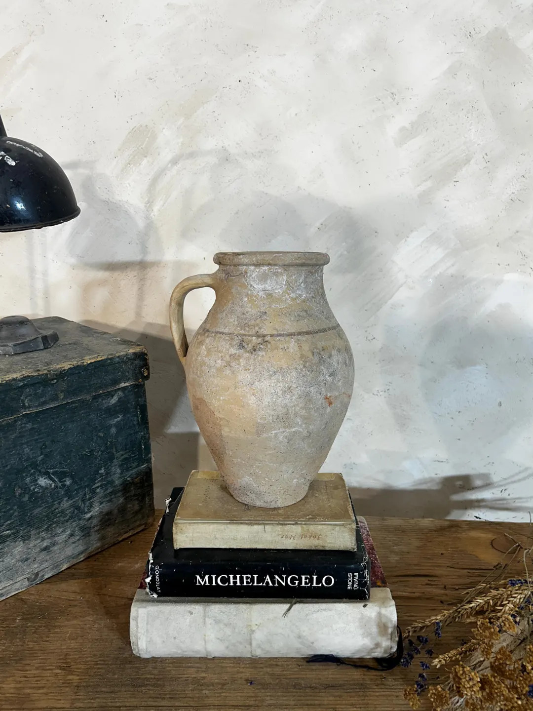 Antique Turkish Vase, Vintage Ceramic Flower Pot, Rustic Home Decor, Wabi Sabi Pottery Vessel, Te... | Etsy (US)