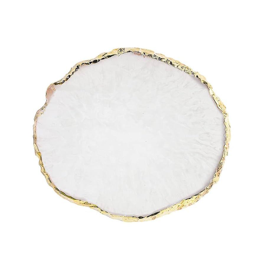 Resin Nail Art Palette, Nail Painting Mixed Color Palette, Gilded Edge Nail Gel Color Makeup Disp... | Amazon (US)