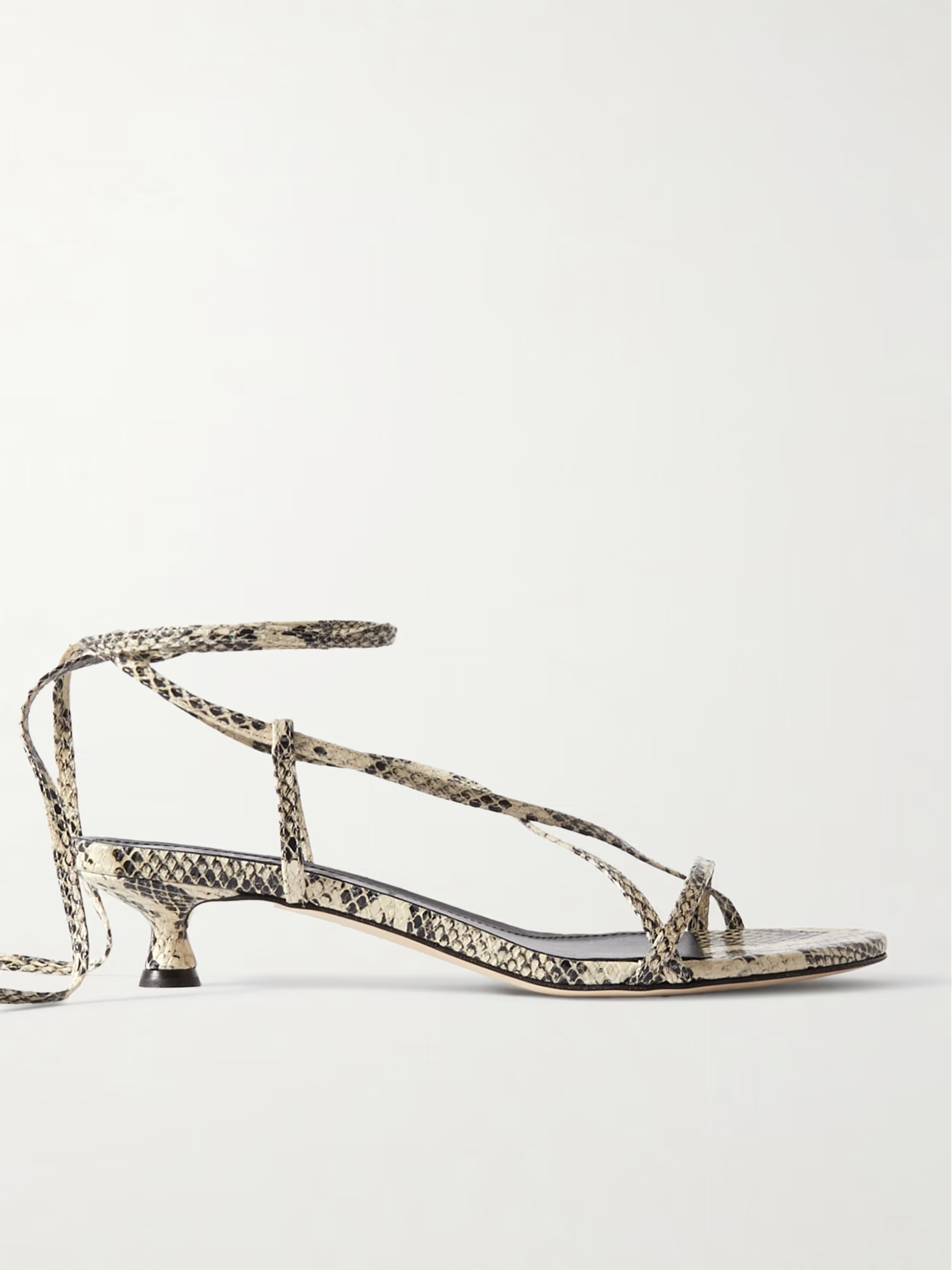 Paige snake-effect leather sandals | NET-A-PORTER (UK & EU)