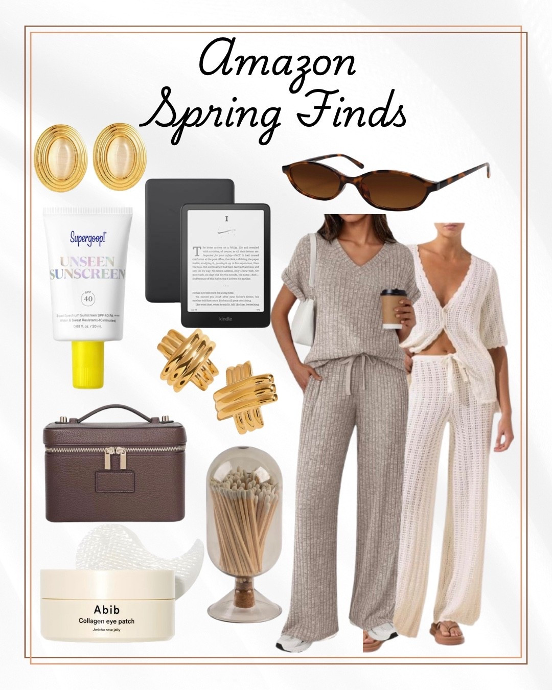 Amazon Spring Finds

Ltkootd / ltkgrwm / Amazon / Amazon big spring sale / Amazon spring finds / Amazon spring sale / matching sets / matching set / loungewear / lounge wear / lounge set / lounge sets / sunglasses / vanity case / makeup bag / travel makeup bag / travel bag / supergoop / unseen sunscreen / sunscreen / kindle / kindle ereader / gold earrings / gold stud earrings / gold jewelry / stud earrings / collagen eye patches / eye patches 

#LTKSaleAlert #LTKSeasonal #LTKBeauty
