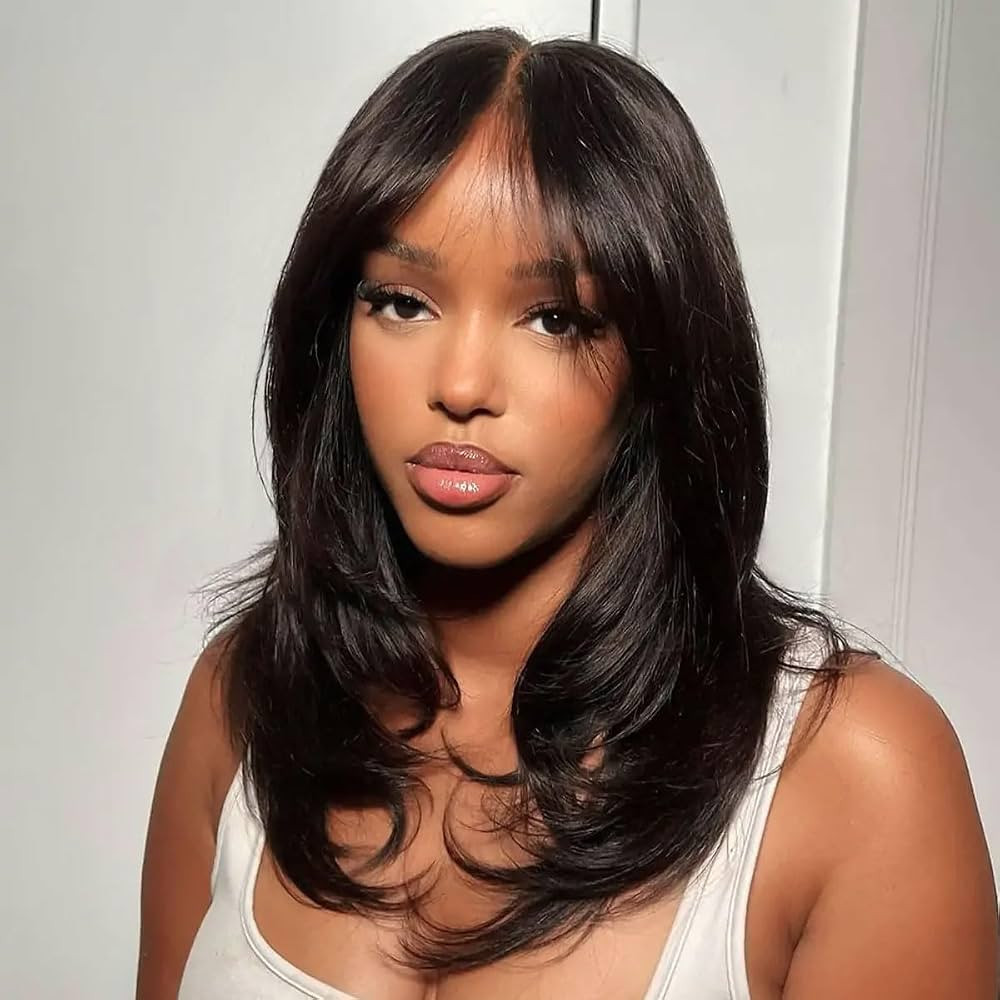 Tinashe Human Hair Wig Glueless 6\u00d75 HD Lace Front Bob Natural Black Closure Wigs Human Hair ... | Amazon (US)