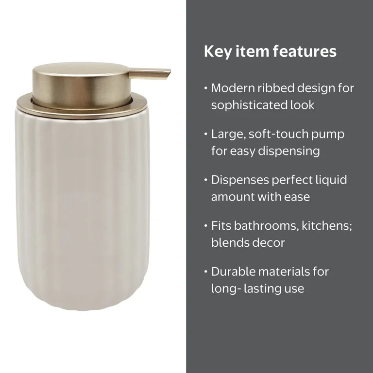 Beautiful By Drew Barrymore Lotion Pump for Soap & Lotion - Off White | Walmart (US)
