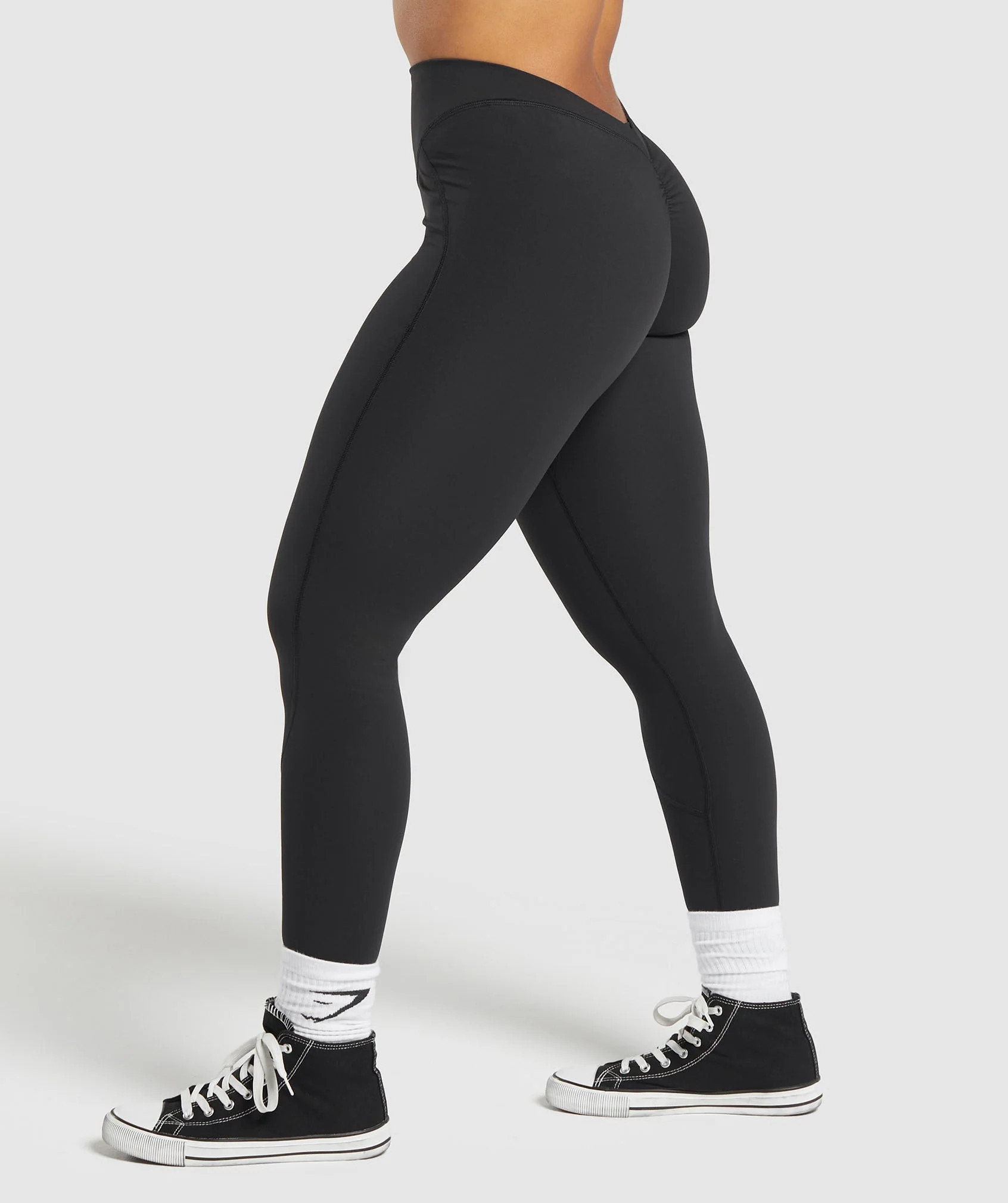 Gymshark Lifting Dipped Waistband Leggings - Black | Gymshark US