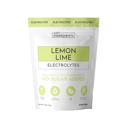 Lemon Lime Electrolytes – 30‑Serving Hydration Drink Mix with Coconut Water, Sea Salt, and Trace Minerals – Supports Energy, Recovery, and Electrolyte Balance* | Amazon (US)