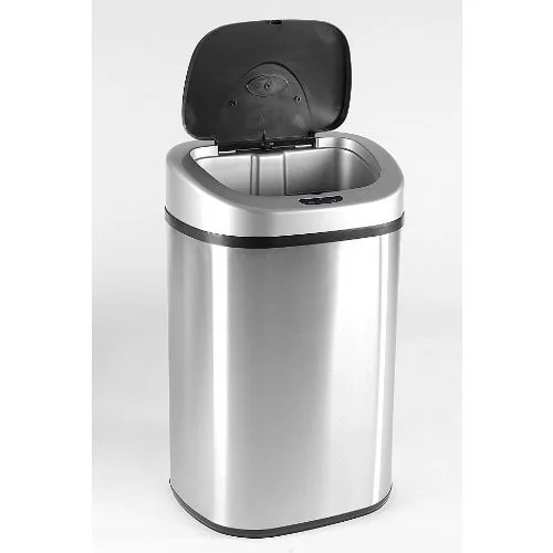 Nine Stars 21.1-Gallon (80-Liter) Stainless Steel Sensor-Operated Trash Can | Walmart (US)