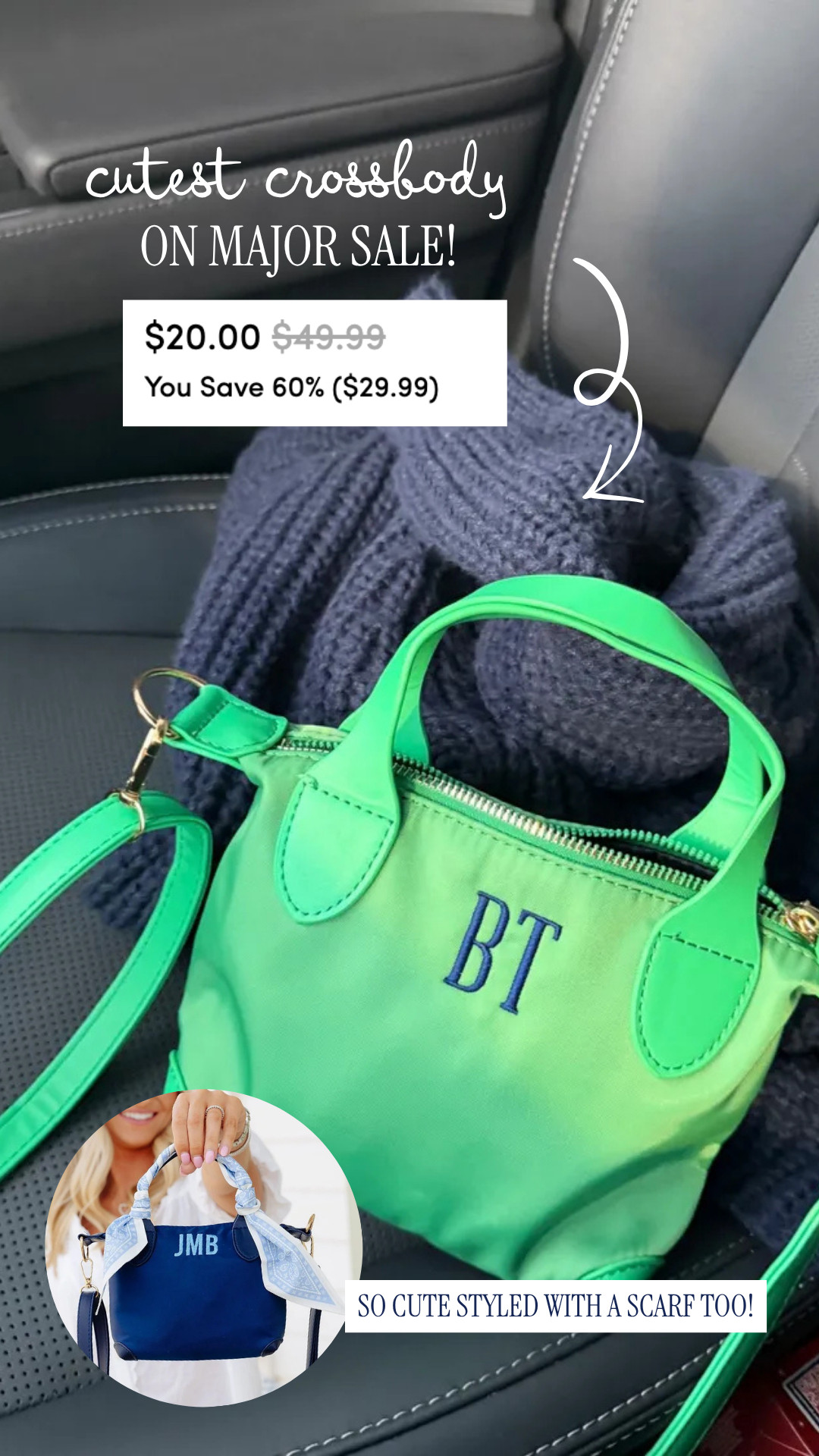 Super cute crossbody 60% off today!! 

Use code BOBBI10 for a discount on full price items

#LTKmomlife #LTKmorningroutine #LTKSaleAlert