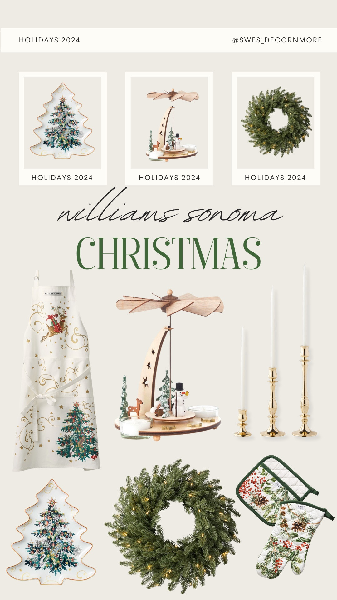 Transform your home into a festive wonderland with Williams Sonoma's Christmas decor collection—think elegant wreaths, shimmering ornaments, and cozy touches that bring holiday magic to every corner!

#LTKHoliday #LTKStyleTip #LTKHome