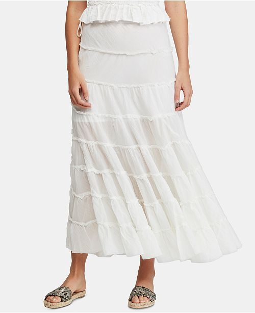 Free People Stuck In A Moment Cotton Tiered Skirt & Reviews - Skirts - Women - Macy's | Macys (US)