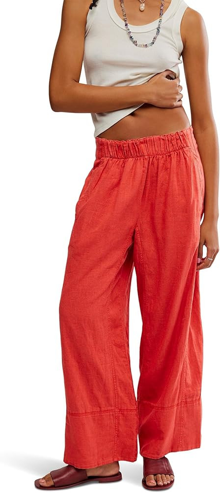 Free People womens Days End Linen Pull-on | Amazon (US)