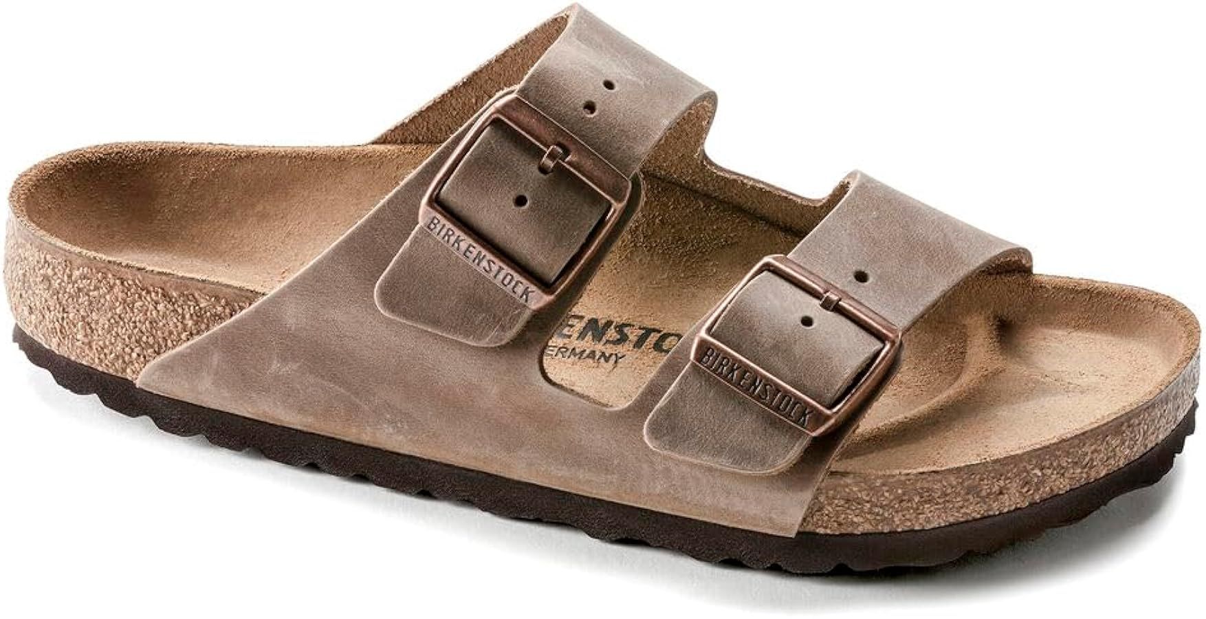 Birkenstock Womens Arizona Soft Footbed - Leather (Unisex) | Amazon (US)