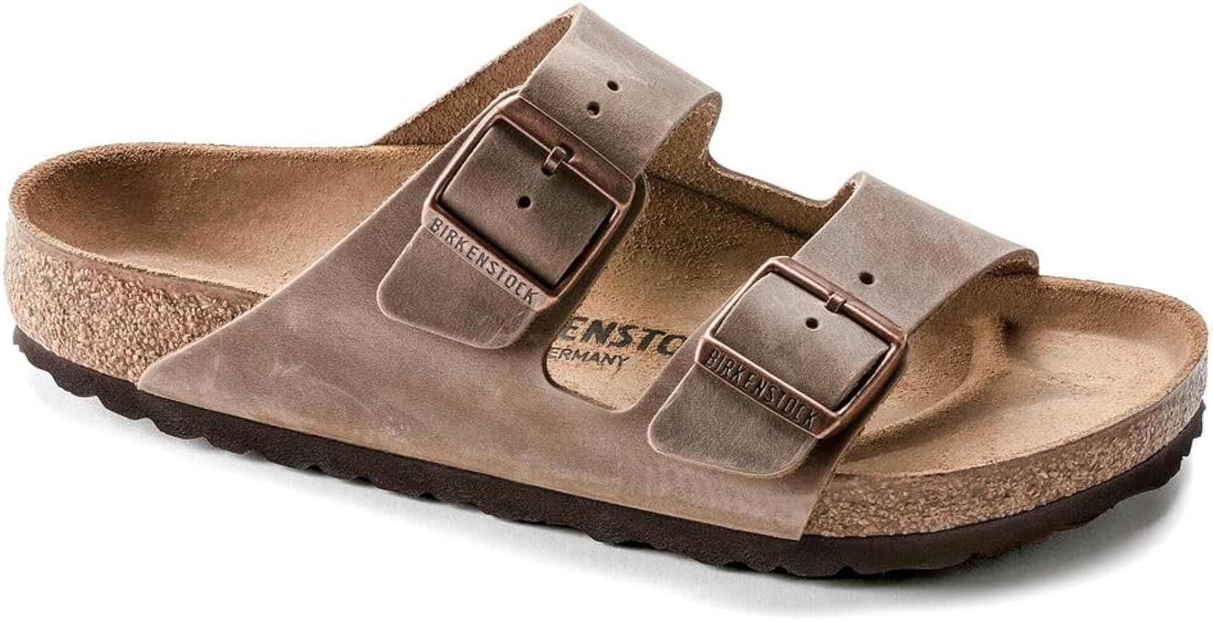 Birkenstock Womens Arizona Soft Footbed - Leather (Unisex) | Amazon (US)