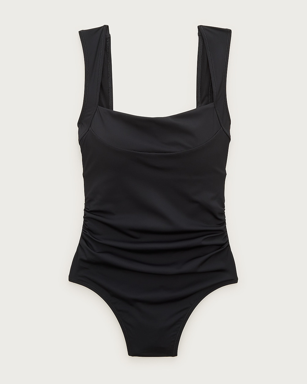 Nia ruched squareneck one-piece | J. Crew US
