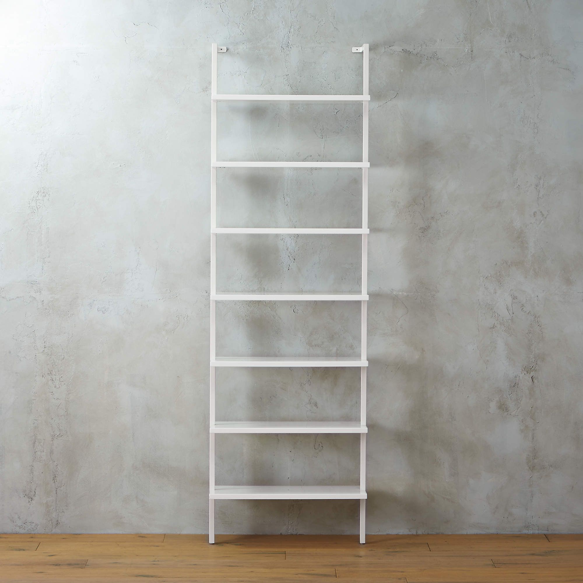 Stairway Black Modern Wall-Mounted Bookcase - 96" Height + Reviews | CB2 | CB2