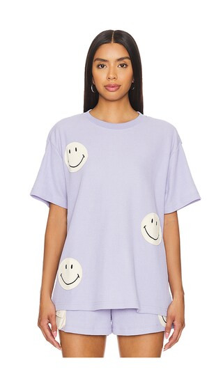 Smiley Oversized Tee in Blue | Revolve Clothing (Global)