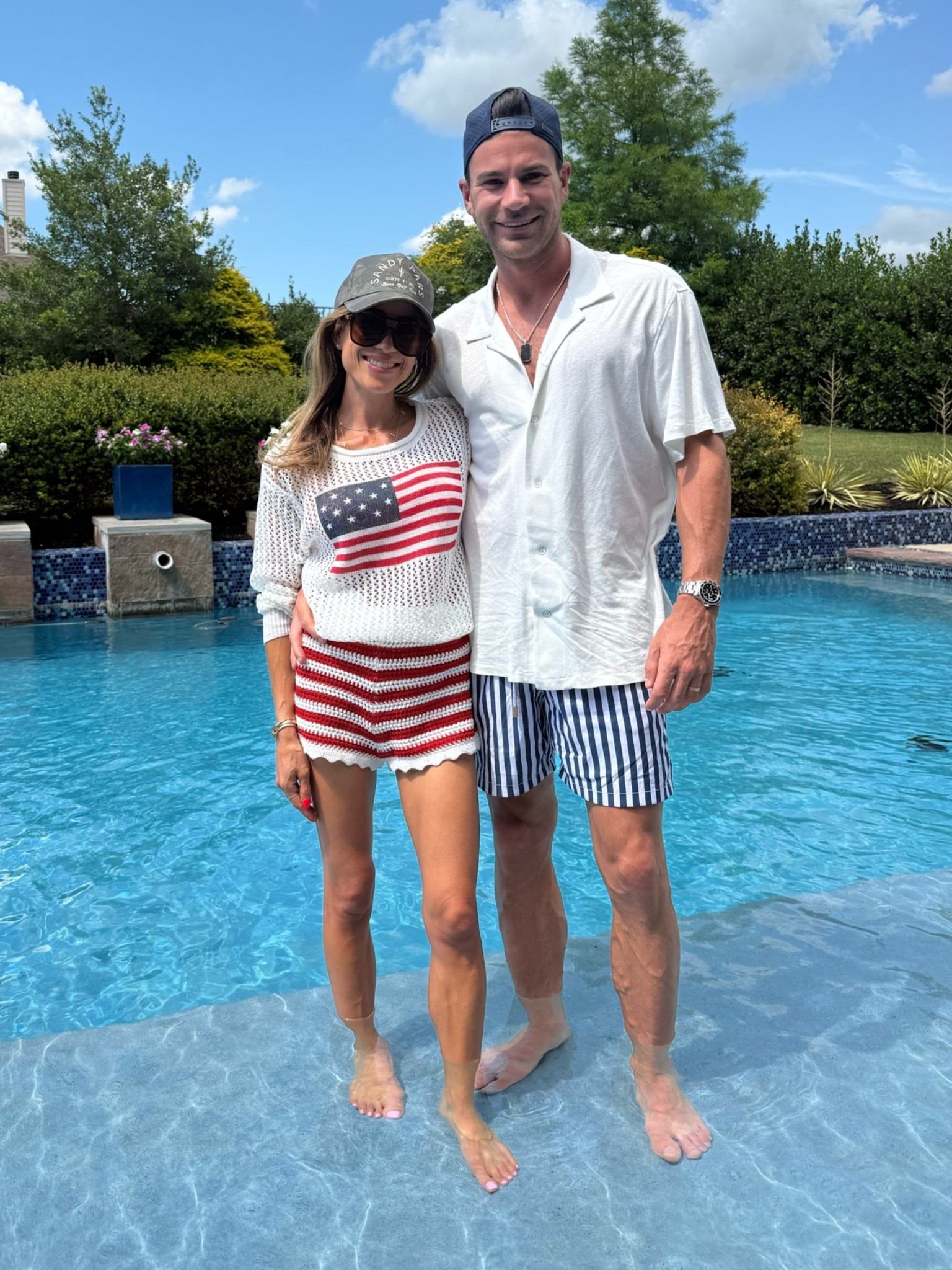July 4th outfit idea American flag lightweight sweater size xs with crochet knit shorts size xs code Belbel15

#LTKPetite #LTKSwim #LTKSeasonal
