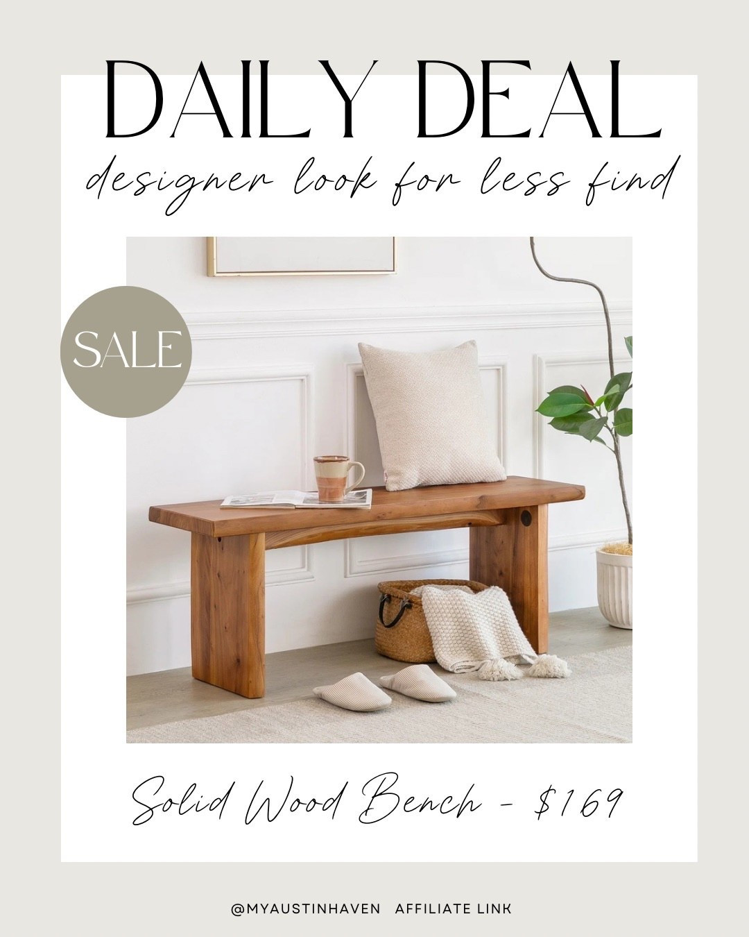 Gorgeous solid wood bench for under $170 ✨👏🏼

Loving this for an entryway 😍

Solid wood bench, entryway furniture, what’s on sale

#LTKSaleAlert #LTKHome