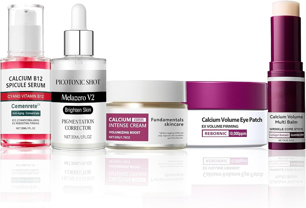 Calcium Daily Care Skin Set with Calcium Multi Balm Stick – Gentle Firming & Moisture Routine f... | Amazon (US)