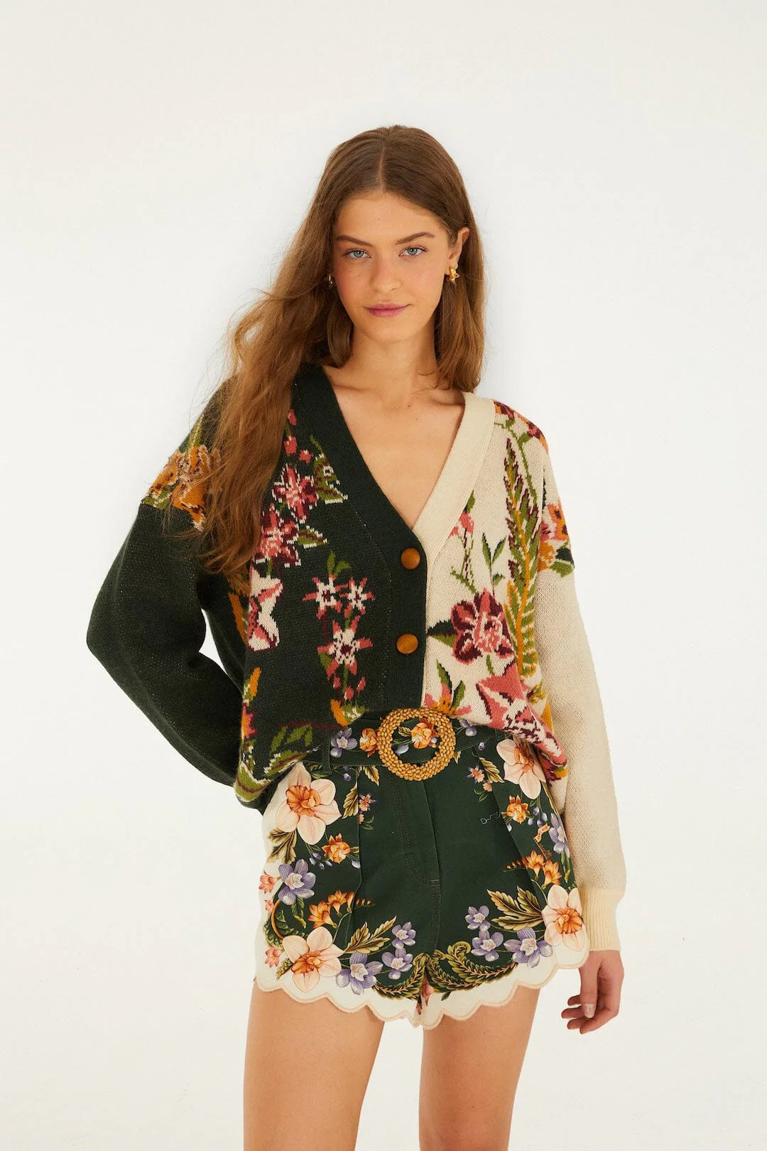 Mixed Nature Knit Cardigan | FARM Rio | FarmRio (US)