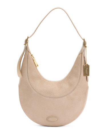 Suede Rounded Shoulder Bag | TJ Maxx