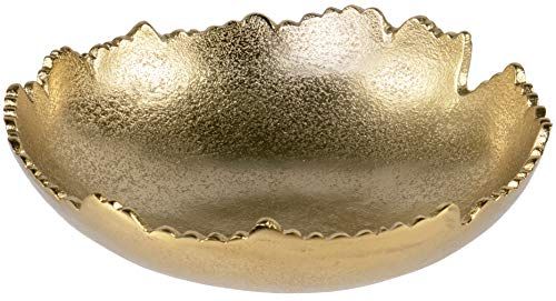Red Co. 8.75” Gold Moon Decorative, Asymmetrical Torn, Hammered Metal Centerpiece Bowl with Sculpted | Amazon (US)