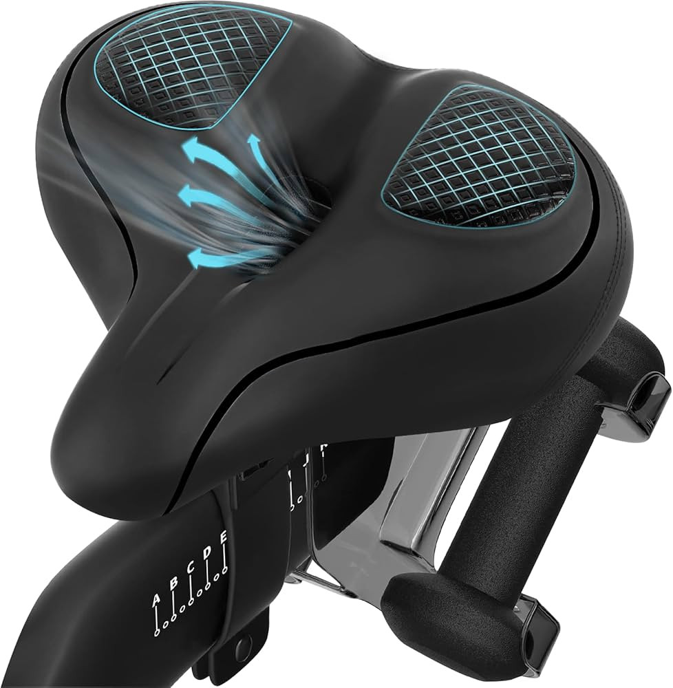 Oversized Bike Seat Compatible with Peloton Bike/Bike+, Wide Comfort Bike Seat Cushion for Women ... | Amazon (US)