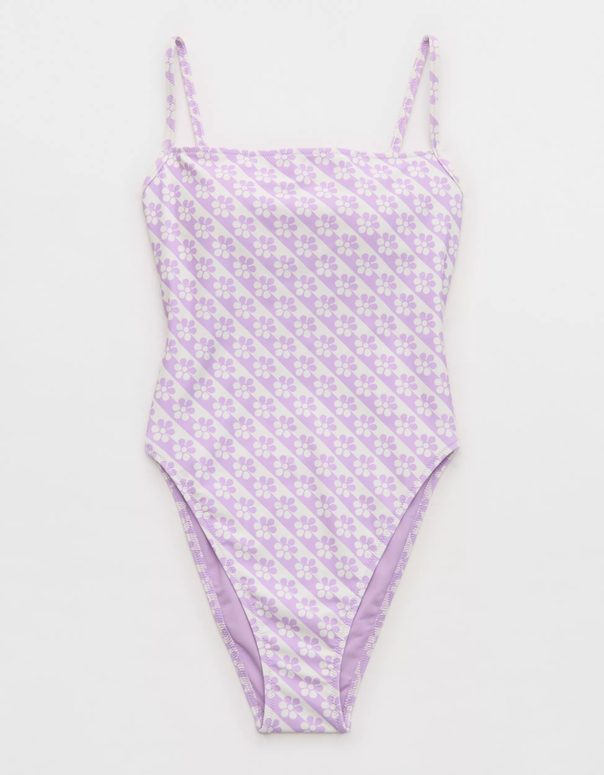High Cut Scoop One Piece Swimsuit | Aerie