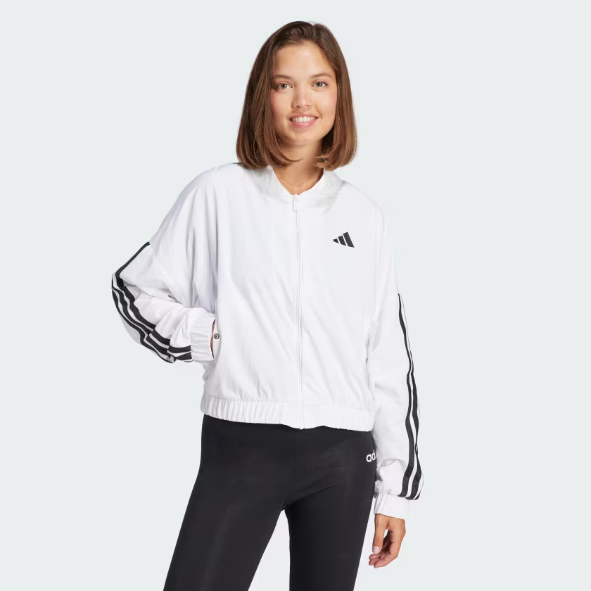 Essentials 3-Stripes Lifestyle Woven Bomber Jacket | adidas (US)