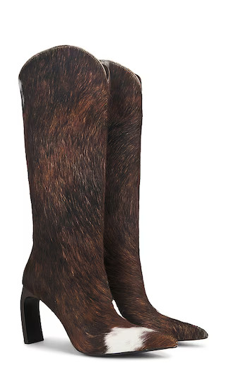 Pinpoint Boots in Tan White Cow | Revolve Clothing (Global)