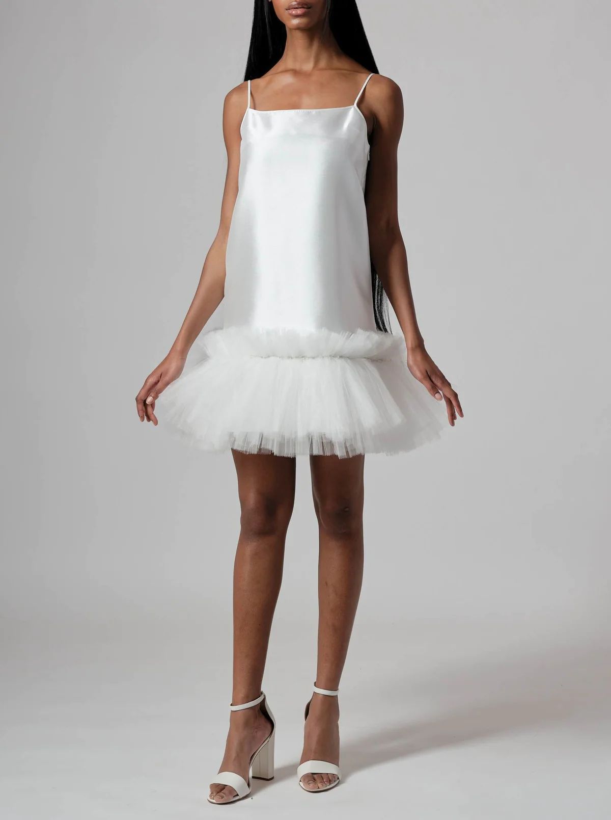 Anna Tutu Dress in White | Over The Moon