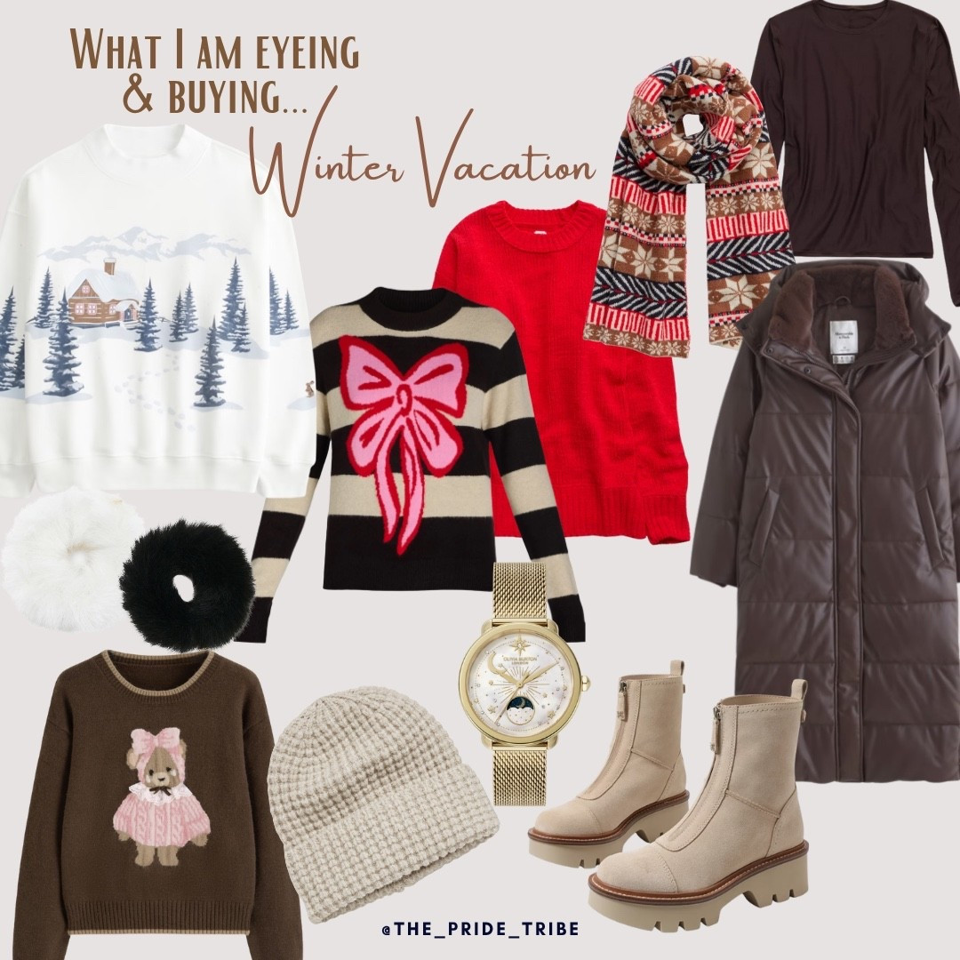 Winter vacation eyeing & buying. Packing. Traveling. Black Friday Sale. Christmas sweater. Holiday. Ski vacation. Snow day  

#LTKTravel #LTKGiftGuide #LTKHoliday