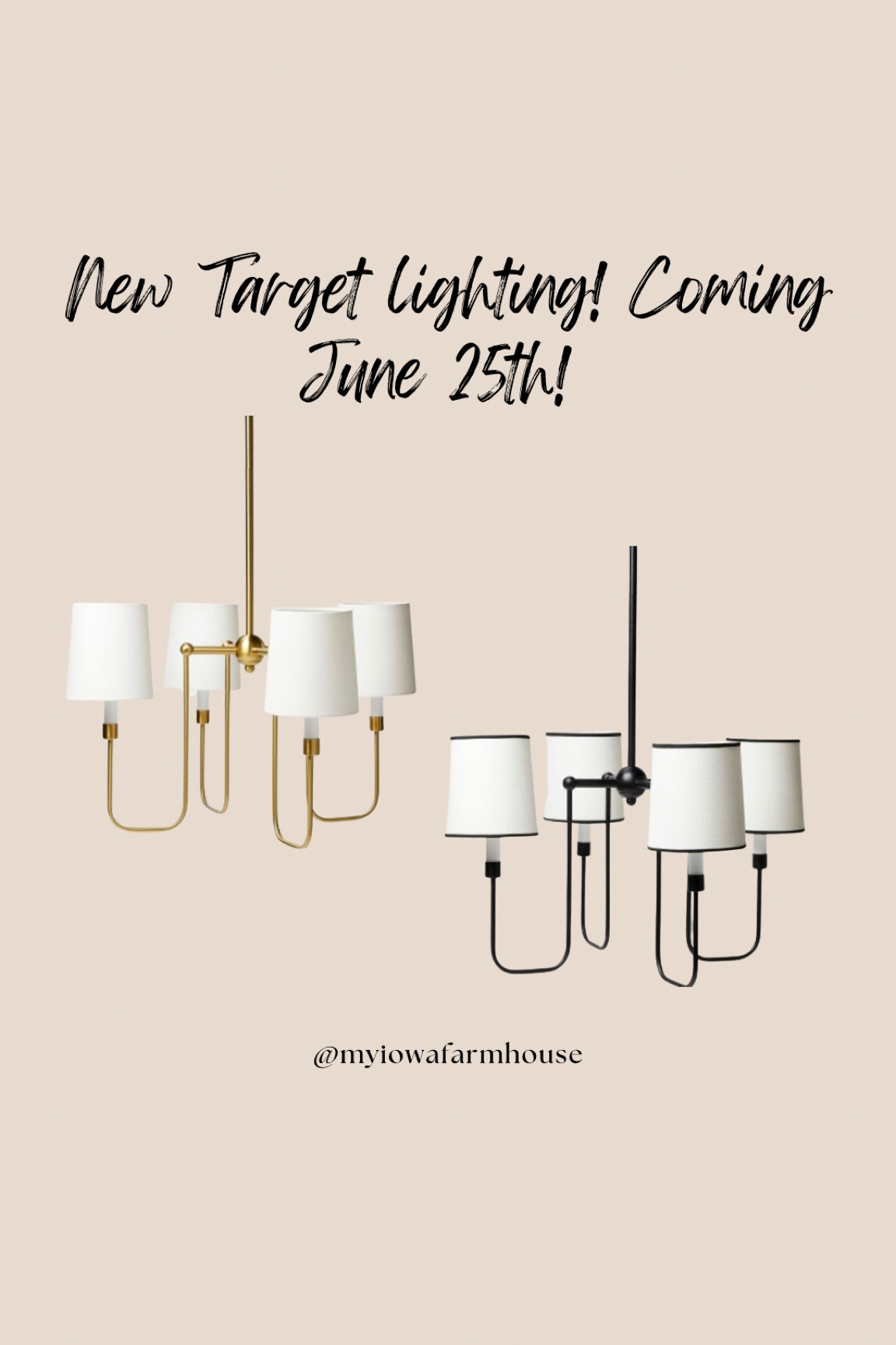 New, Target Lighting! Coming June 25! Chandeliers.

#LTKhome #LTKFind #LTKstyletip
