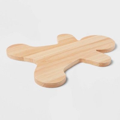 17" x 14" Wood Gingerbread Man Serving Board - Wondershop™ | Target