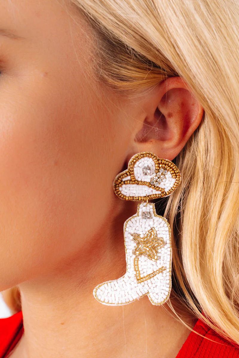 Boot Scootin' Earrings - Gold | The Impeccable Pig
