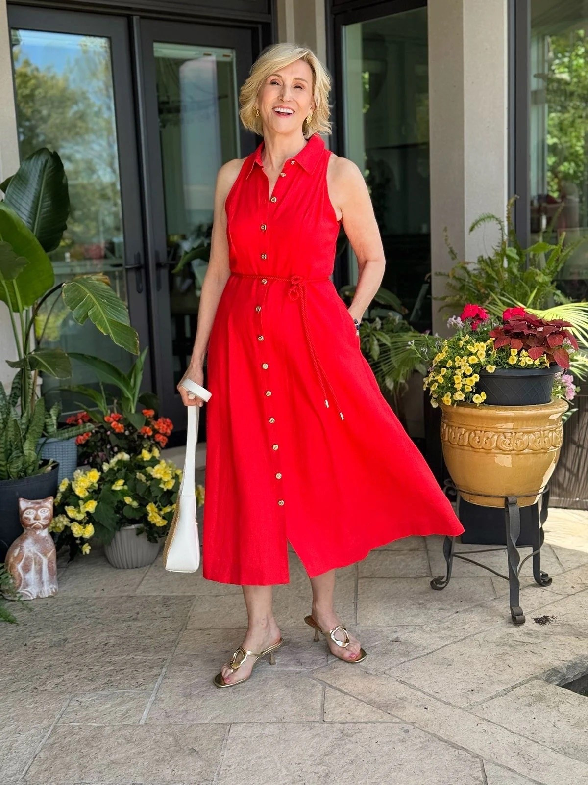 A red linen dress feels so effortlessly chic. ❤️

It’s one of those pieces that does all the work for you. Just slip it on, add a pair of gold sandals, a few simple accessories, and you’re ready for brunch, date night, vacation, or just about any summer occasion.

#LTKOver40 #LTKSeasonal #LTKootd