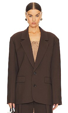 Helsa Oversized Suit Blazer in Java from Revolve.com | Revolve Clothing (Global)