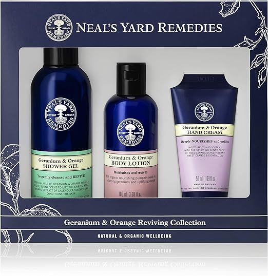 Neal's Yard Remedies Geranium and Orange Year Round Gift Set | Beautiful Gift to Revive Senses | Amazon (UK)