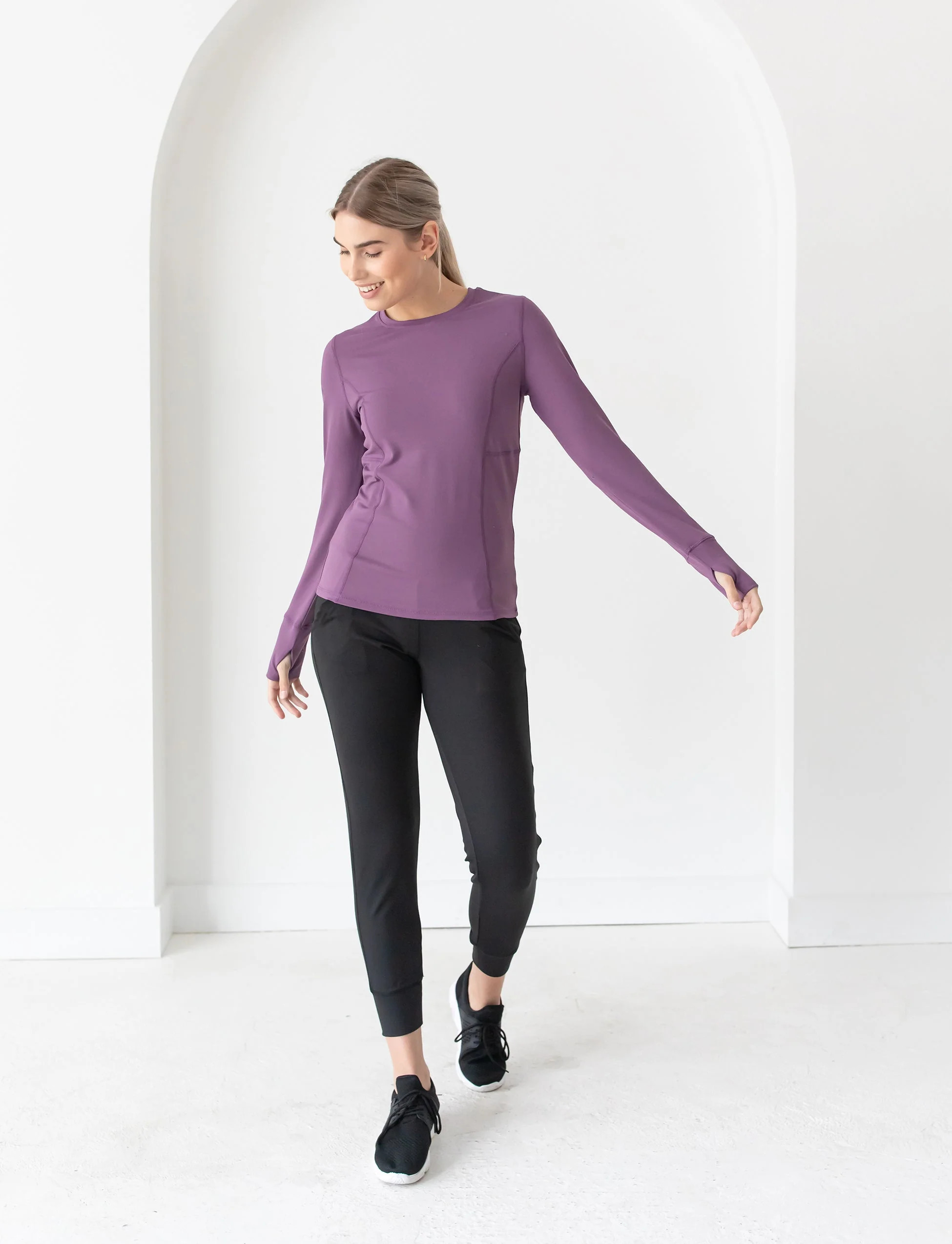 LADIES ACTIVE WARM-UP T – Jill Yoga Intl | Jill Yoga