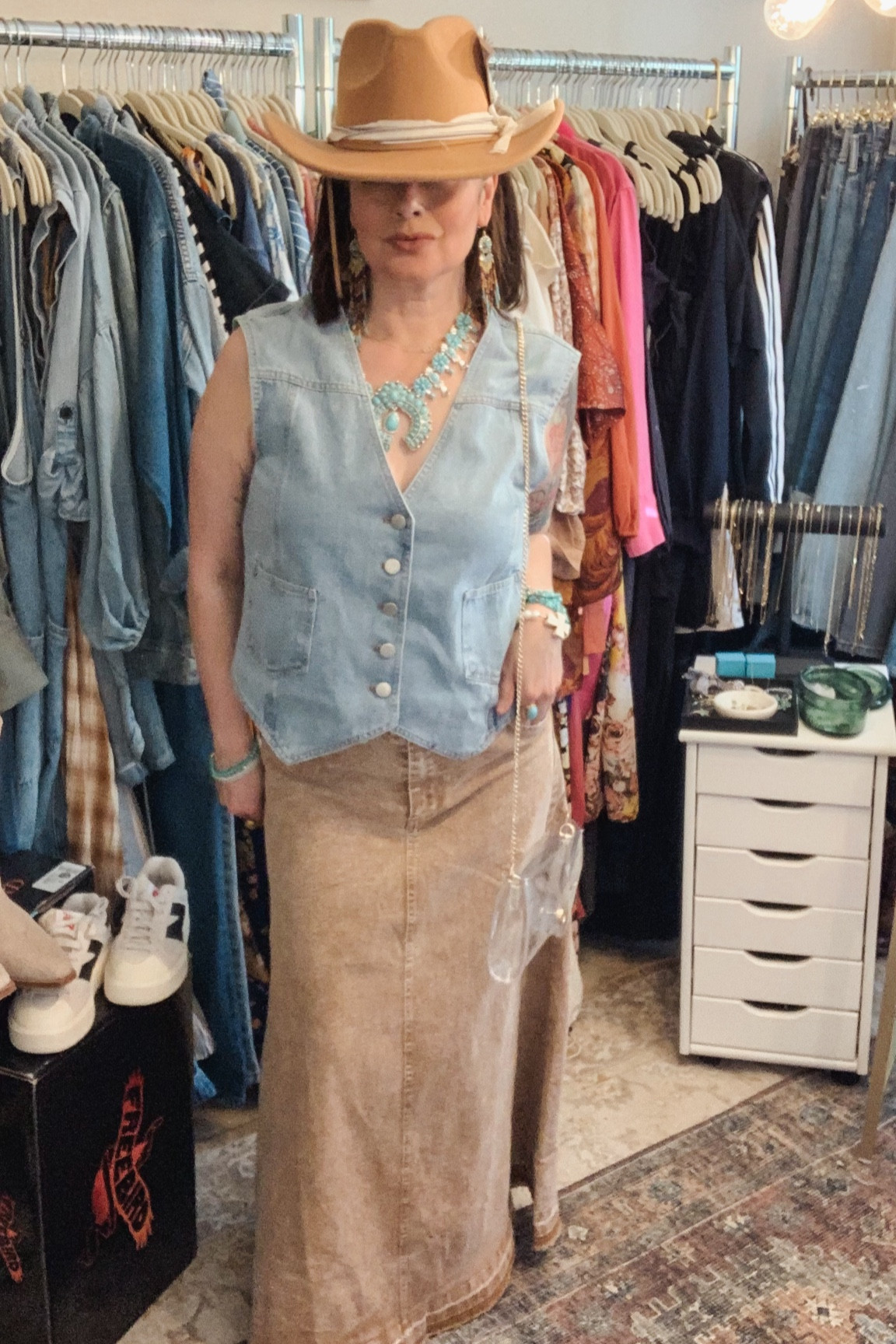 Country concert 
Festival outfits
Denim vest
Denim skirt

#LTKFestival #LTKstyletip #LTKparties