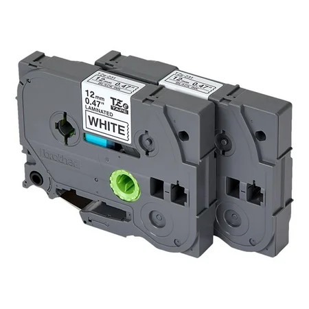 Brother 1/2"" tze tapes 2pk 12mm black on white | Walmart (US)