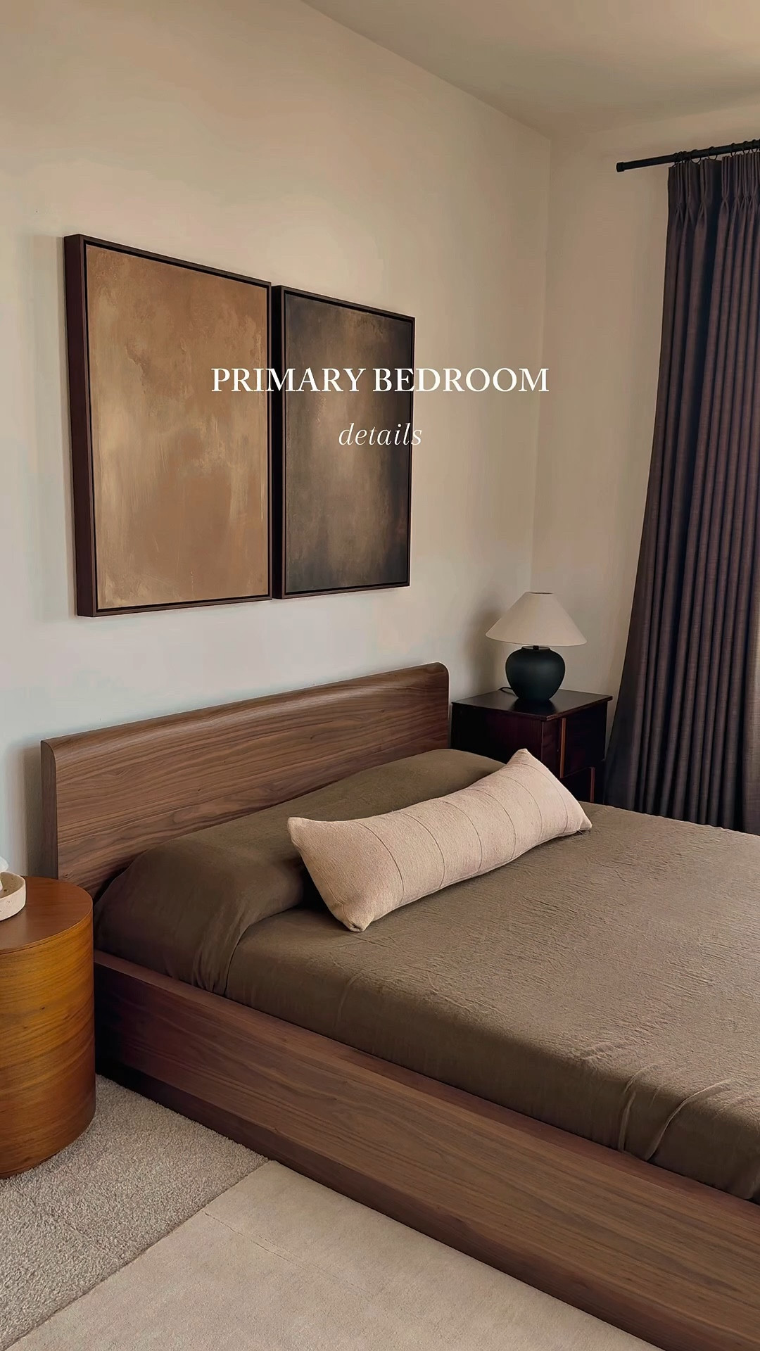 Primary bedroom details ✨

#minimalbedroom