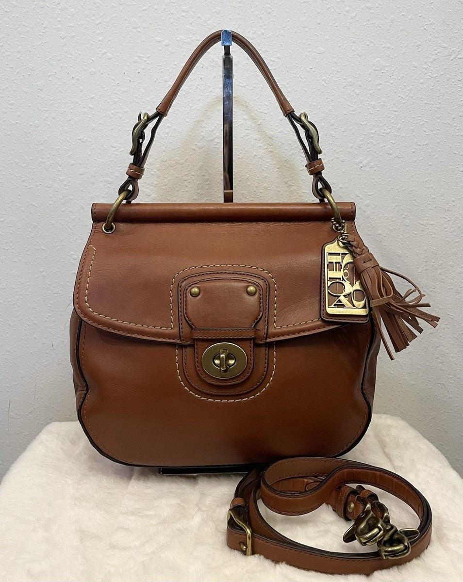 Coach Legacy 70th Anniversary Limited Edition Willis Brown Cognac Leather Bag | eBay US