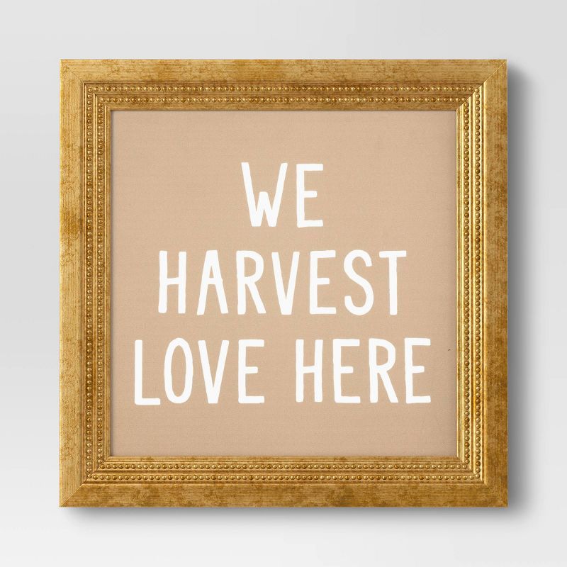 16&#34; x 16&#34; Harvest Love Framed Canvas Board - Threshold&#8482; | Target