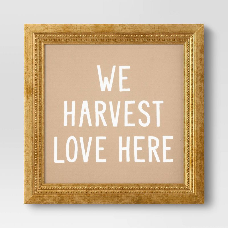 16" x 16" Harvest Love Framed Canvas Board - Threshold™ | Target