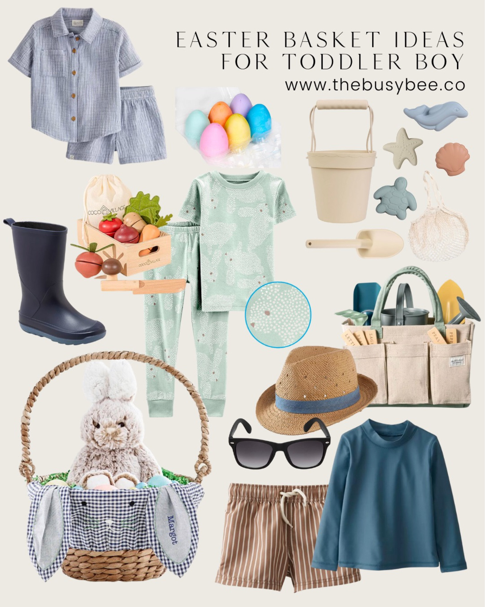 Easter basket ideas for toddler boy 🐰 

Easter basket filler
Easter ideas
Easter gift ideas
Easter outfit
Toddler boy swimwear
Toddler swimwear
Toddle rain boots
Toddler wooden toys
Toddler gardening set
Toddler beach toys 
Toddler outfit ideas
Toddler boy clothes 

#LTKGiftGuide #LTKkids #LTKSeasonal