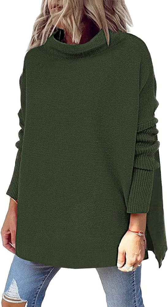 EFAN Women's Oversized Turtleneck Knit Pullover Sweater Warm Clothes for Winter Trendy 2023 | Amazon (US)