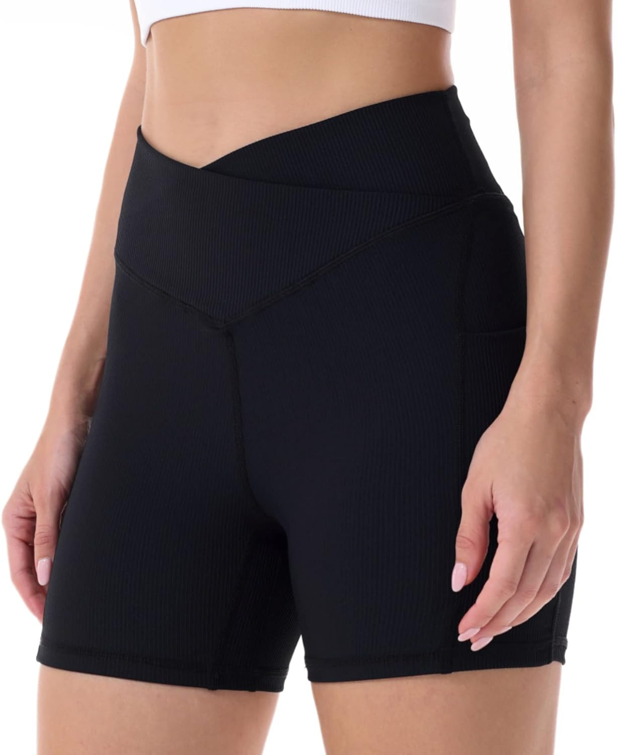 Sunzel 10" / 8" / 5" Biker Shorts for Women with Pockets, High Waisted Yoga Athletic Gym Workout Com | Amazon (US)