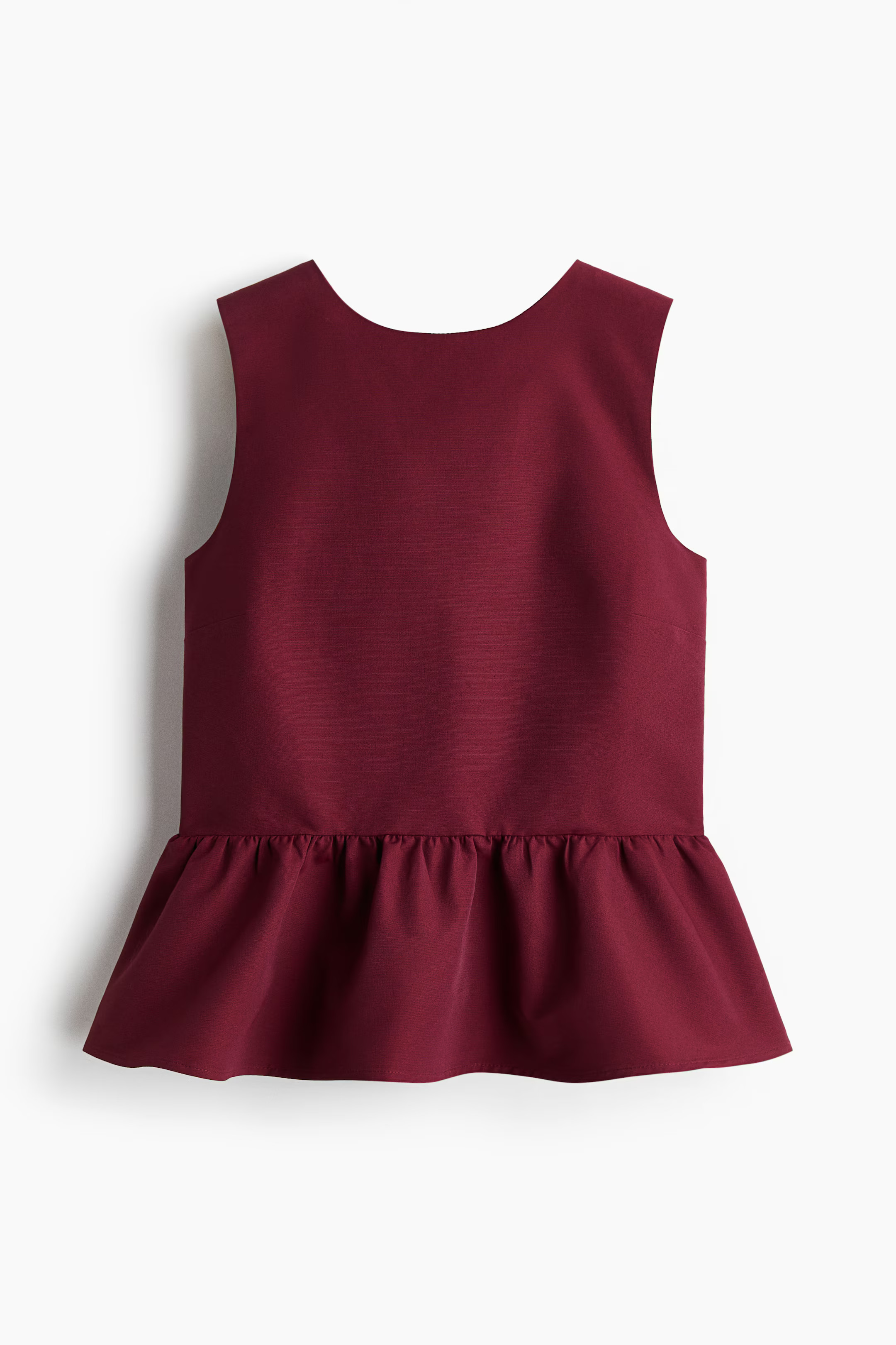 Tie-detail peplum top | H&M (UK, MY, IN, SG, PH, TW, HK)