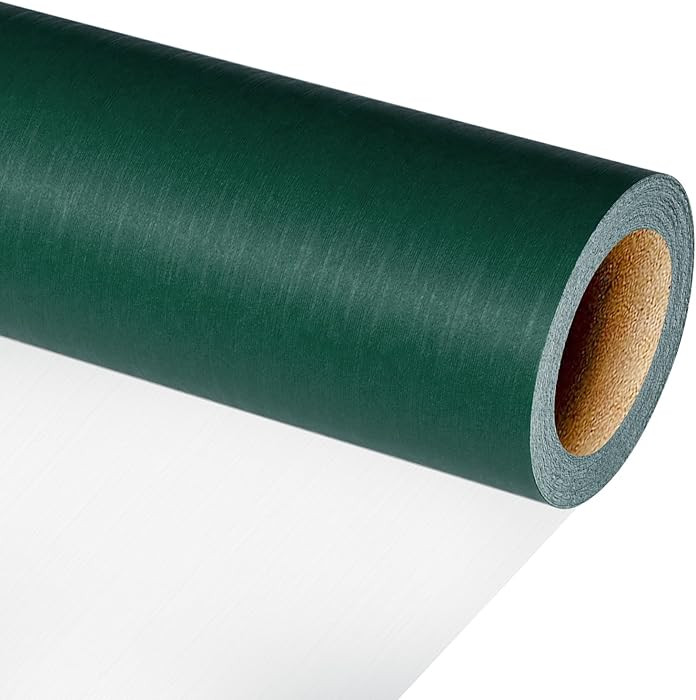 BIOBROWN Green Kraft Wrapping Paper Roll – 17 Inches X 33 Feet (47 sq. ft. ttl.) Solid Color Ma... | Amazon (US)