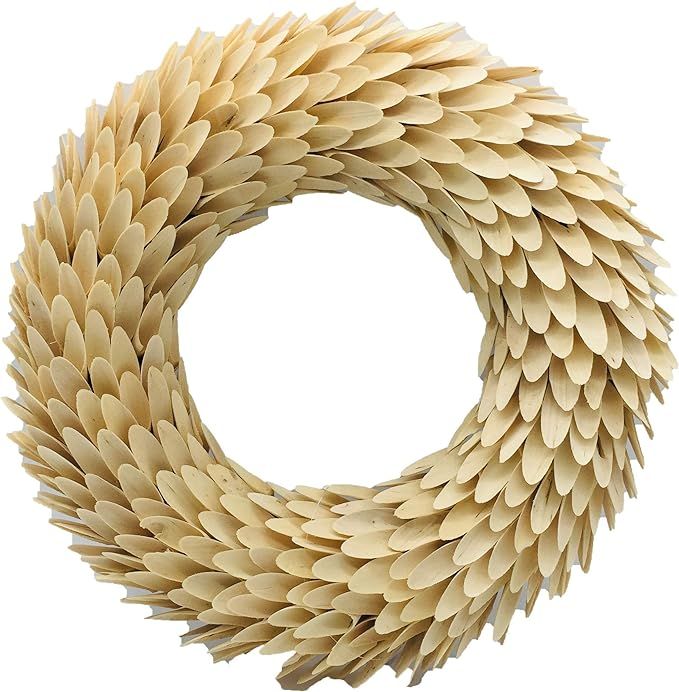 Galt International 18” Woodchip Wreath - Intricate Front Door Wreath - Beautiful Indoor and Out... | Amazon (US)