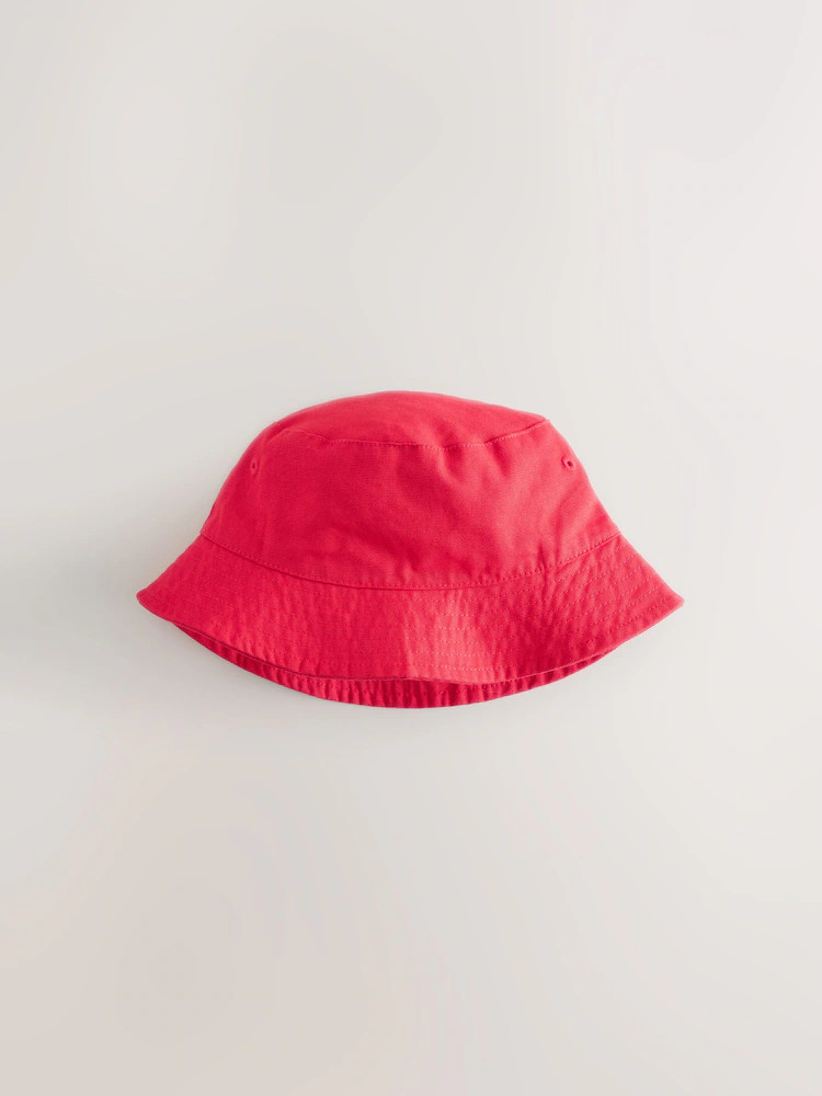 Red Cotton Canvas Bucket Hat (3mths-16yrs) | Next US